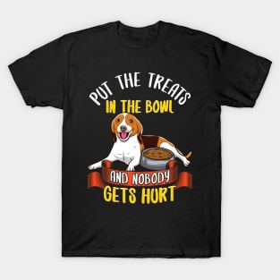 Put The Treats In The Bowl No One Gets Hurt Beagle T-Shirt